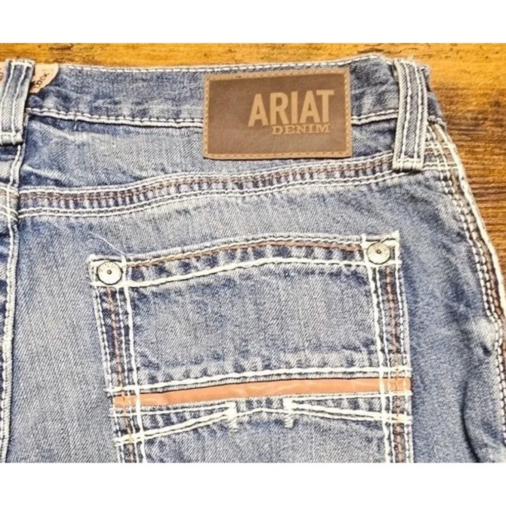 Ariat M4 Relaxed Boot Cut Jeans Men's 34x32 Blue Denim